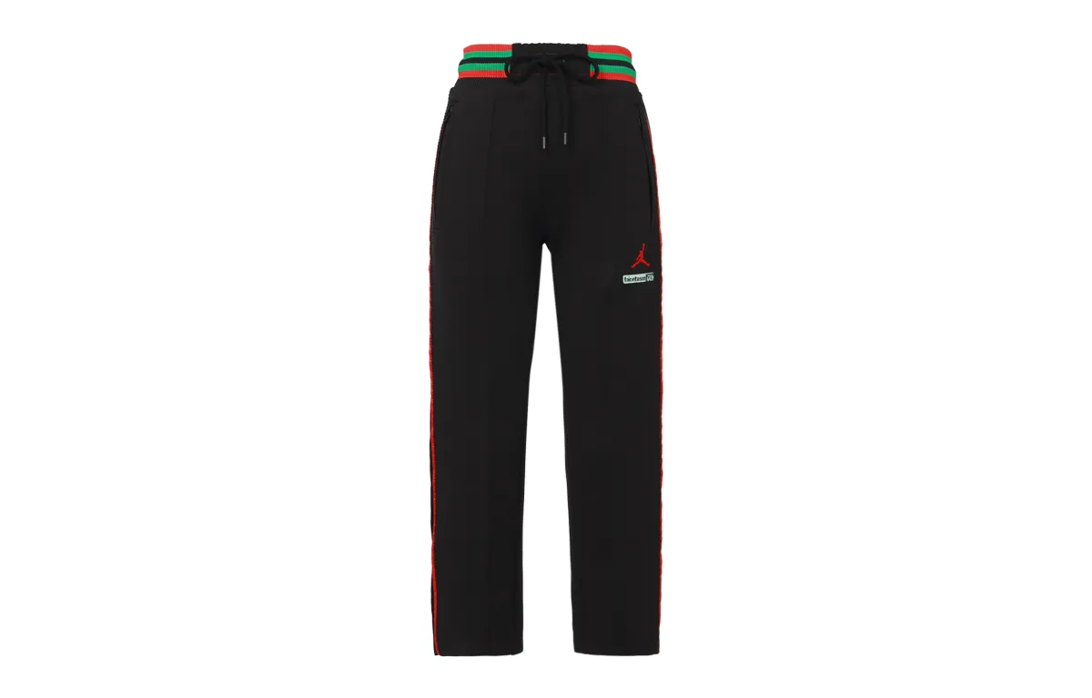 Jordan x FACETASM Knitted Sweatpants Asia Version Men's Black