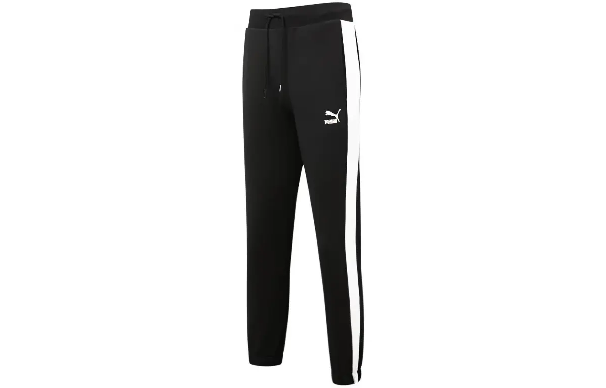 PUMA Knitted Sweatpants Men's Black