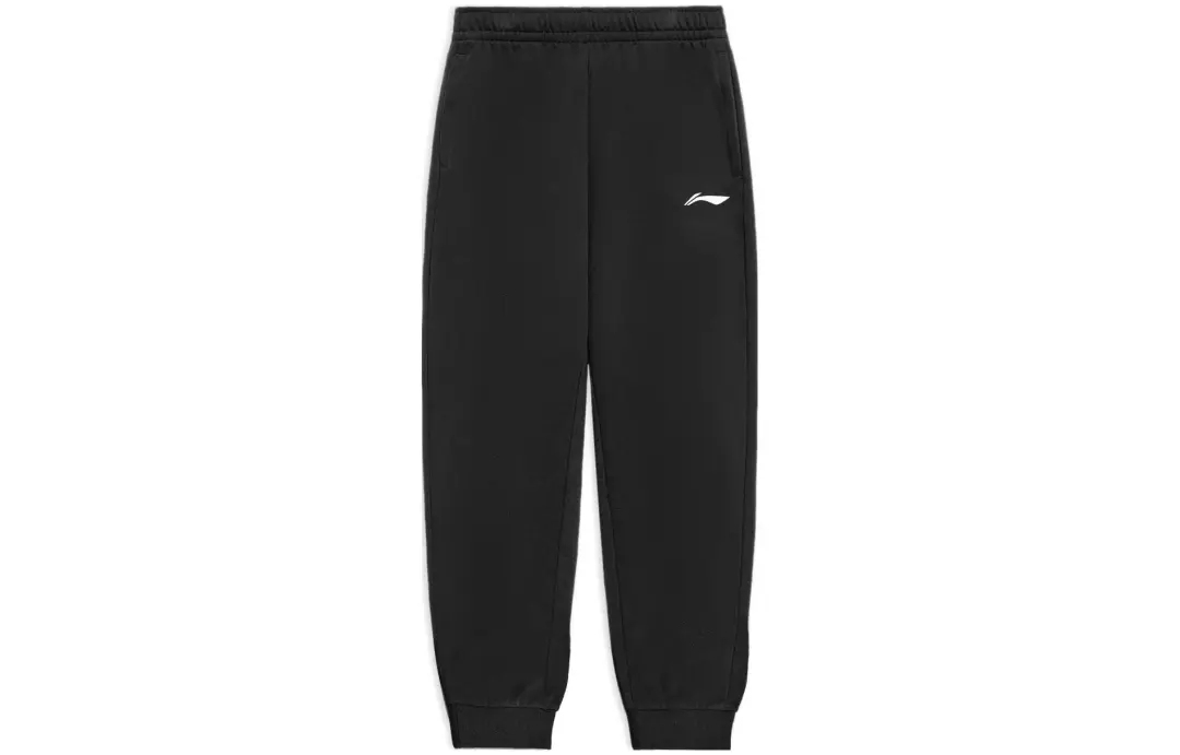 Li Ning Knitted Sweatpants Men's New Standard Black