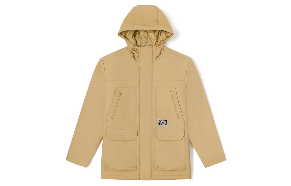 Vans Parka Coats Men's Khaki Hooded Moderate