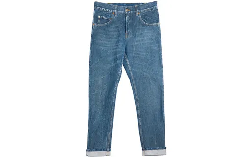 GUCCI Jeans Unisex Blue Moderate Tapered Pants