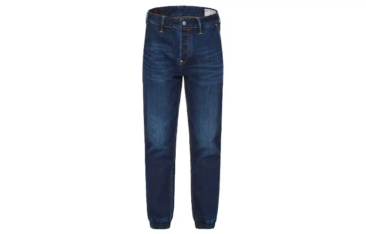 EVISU Jeans Men's Denim Blue Moderate Cuffed Pants