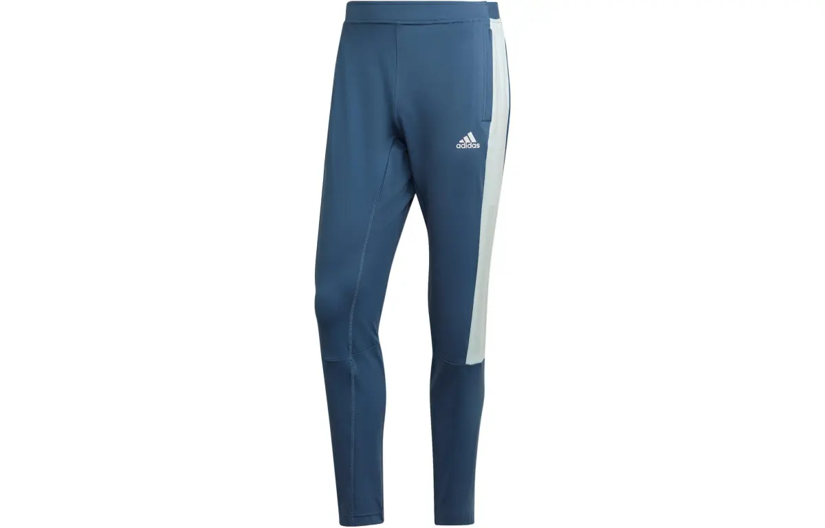 Adidas Knitted Sweatpants Men's Blue