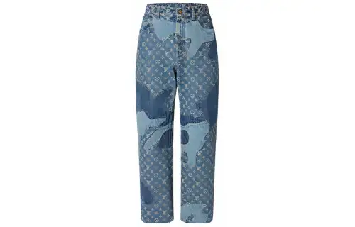 LOUIS VUITTON X Nigo Monogram Patchwork Denim Pants