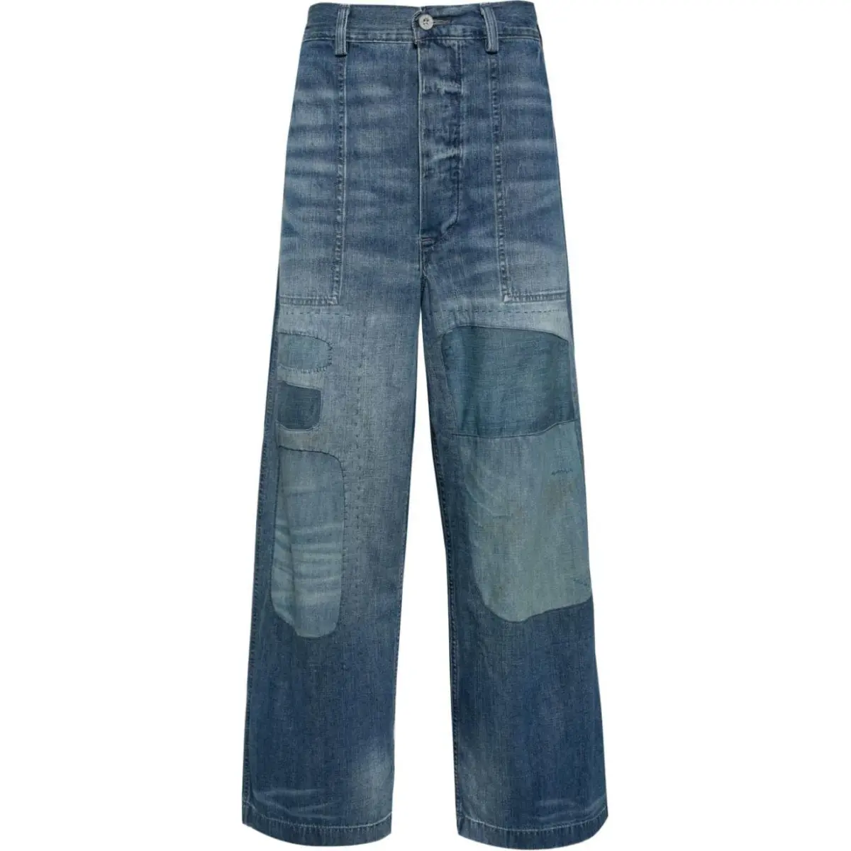 Polo Ralph Lauren Distressed Wide-leg Jeans