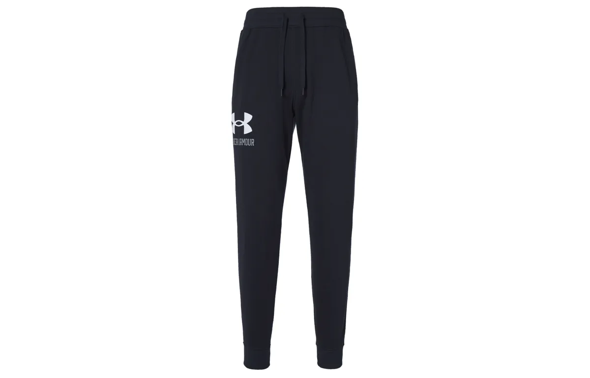 Under Armour Knitted Sweatpants Men's Black Moderate Cuffed Pants