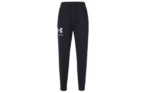 Under Armour Knitted Sweatpants Men's Black Moderate Cuffed Pants