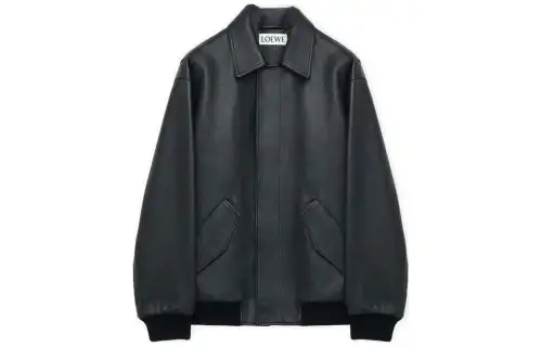 Loewe leather bomber jacket