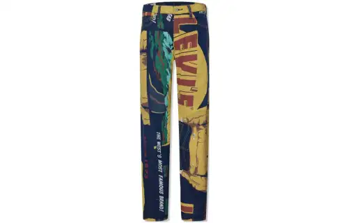 Levis Jeans Men's Graffiti Print Moderate Other