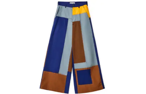 LOEWE Casual Pants Men's Multicolor Moderate Wide Leg Pants