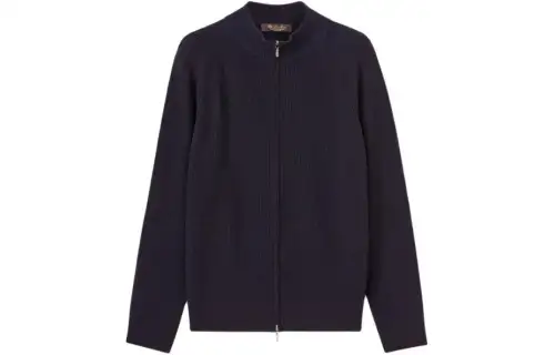 Loro Piana Gateway Bomber Jackets & Coats Men's Marine Blue