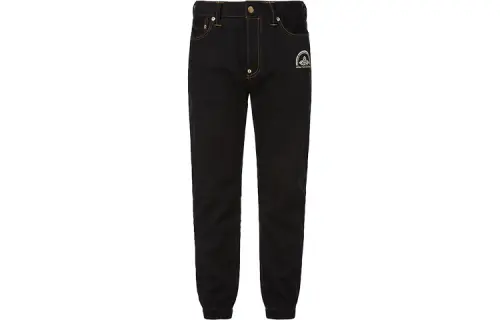EVISU Jeans Men's Black Moderate Cuffed Pants