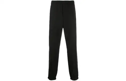 KENZO Knitted Sweatpants Men's Black Moderate Straight Fit Pants