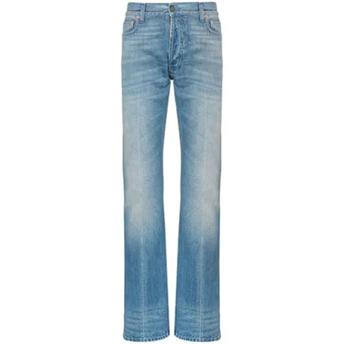 【Previous Season】Web trim embellished straight jeans