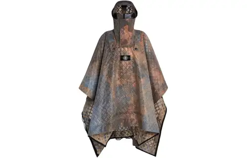 STONE ISLAND SS24 Cloaks Unisex Rusty Red Moderate