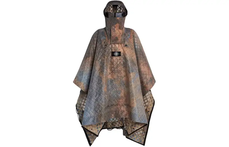 STONE ISLAND SS24 Cloaks Unisex Rusty Red Moderate