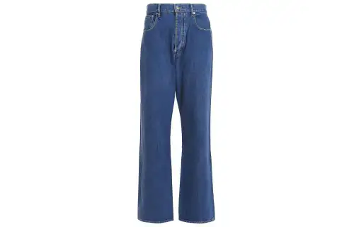 KENZO Logo Patch Straight Leg Jeans