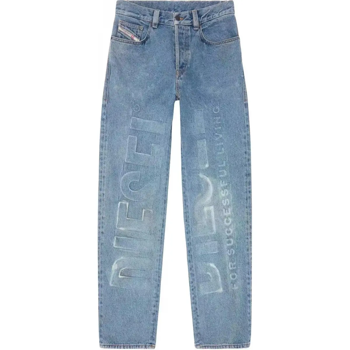 DIESEL Jeans Men's Blue Moderate Straight Fit Pants