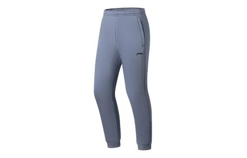 Li Ning Training Series Knitted Sweatpants Men's Flint Stones Blue Moderate Cuffed Pants