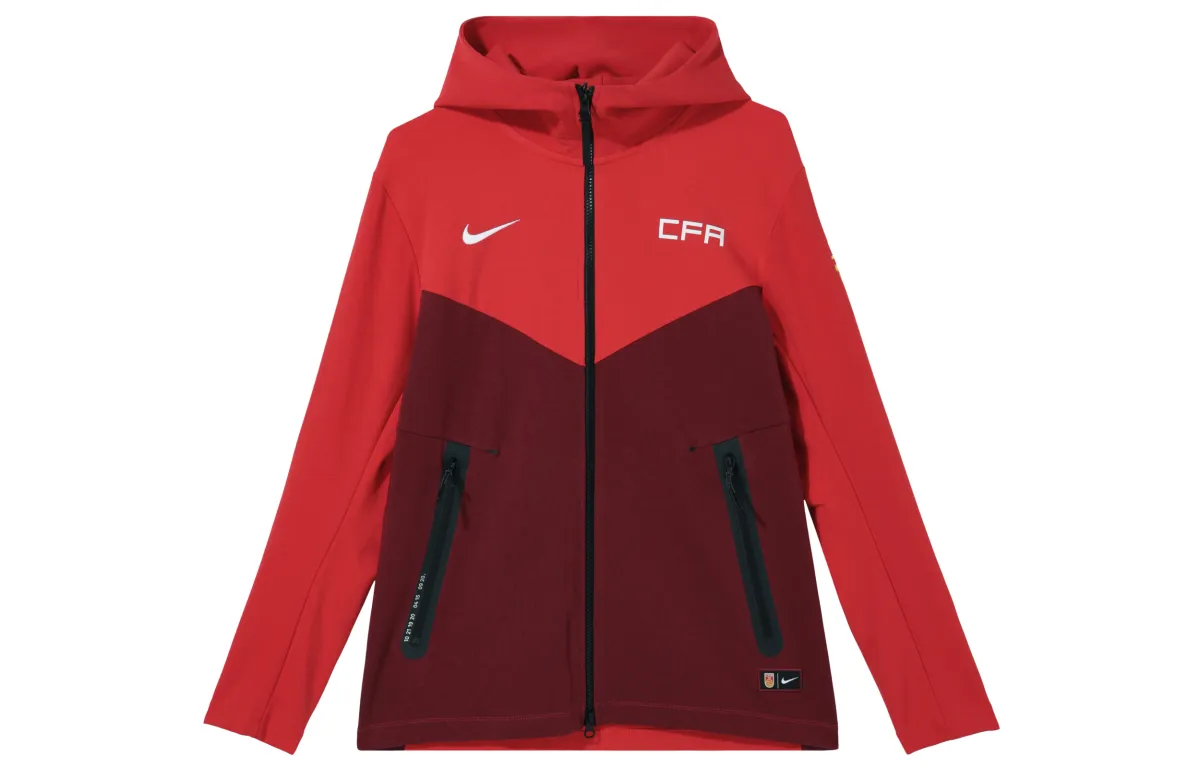 Nike Jackets Men's Red Hooded Moderate Other