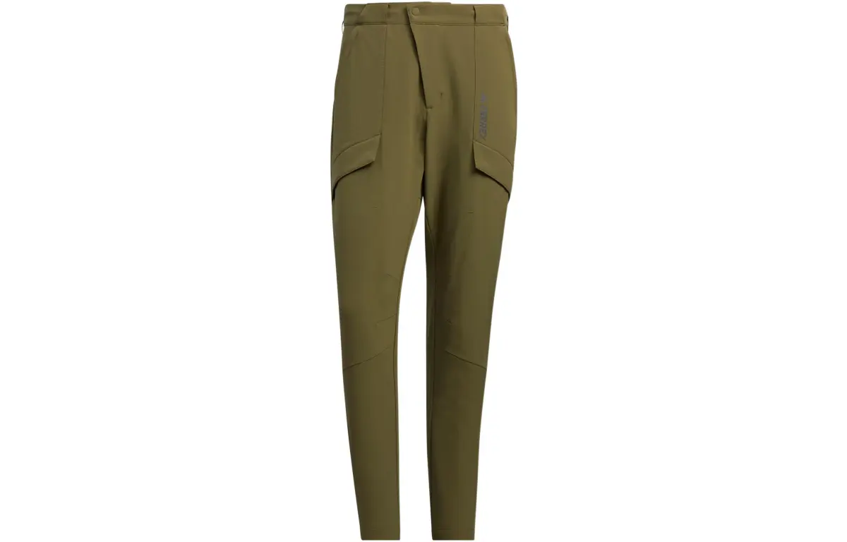 Adidas DWR Knitted Sweatpants Men's Green Moderate Straight Fit Pants