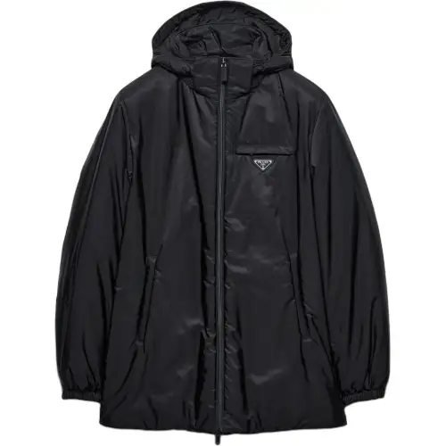 Prada Zipped Hooded Padded Jacket