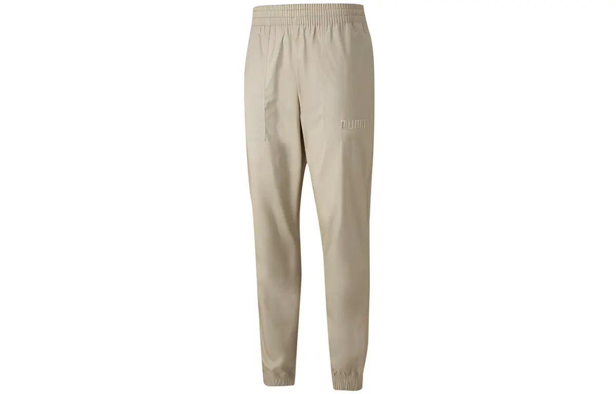 PUMA Knitted Sweatpants Men's Khaki Moderate