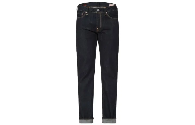 EVISU Straight Jeans Men's Denim Blue
