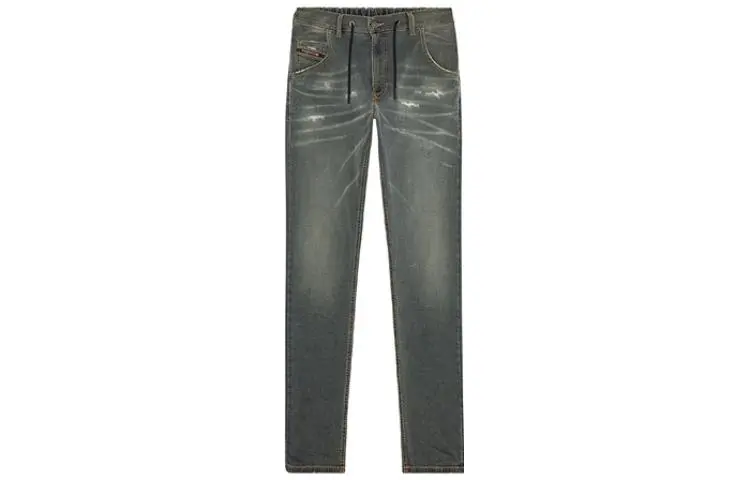 DIESEL Jeans Men's Gray Moderate Tapered Pants