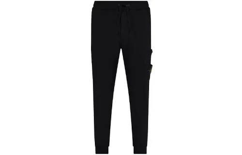 STONE ISLAND Garment Dyed Cargo Pants Black