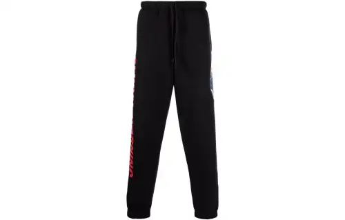 Vans Knitted Sweatpants Men's Black Moderate Cuffed Pants