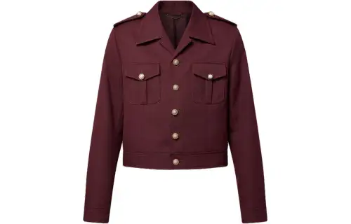 LOUIS VUITTON Classic Officer Wool Jacket