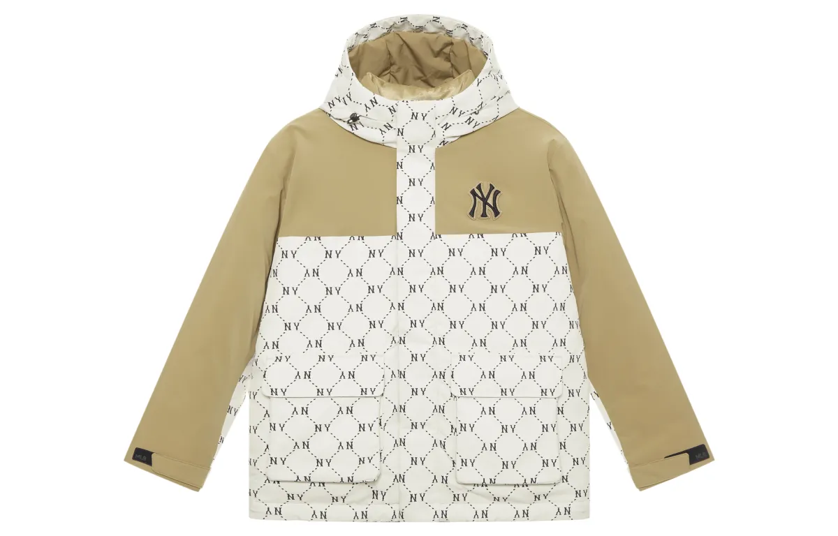 MLB MONOGRAM FW24 Down Jacket Unisex Cream