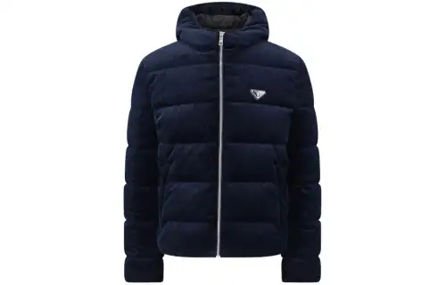 PRADA FW23 Down Jacket Men's Marine Blue