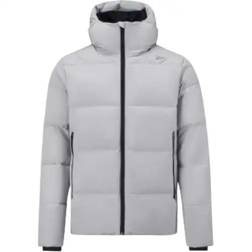 Reebok Down Jackets Unisex Gray Hooded Thickened Down Jacket