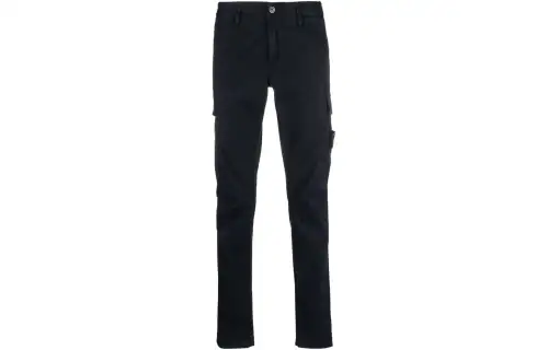 STONE ISLAND Compass-badge Tapered Cargo Trousers