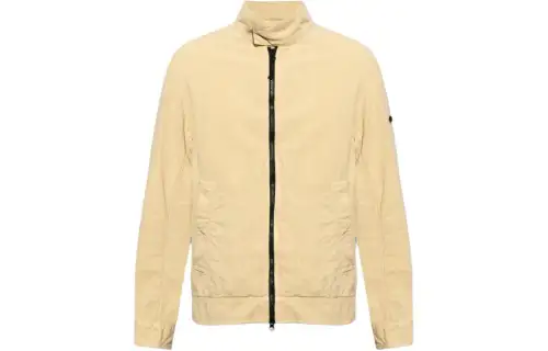 Stone Island Compass-badge linen-blend jacket