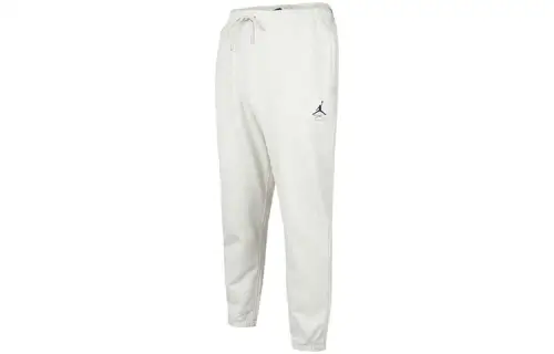 Jordan Flying Man Knitted Sweatpants Men's Gray Thickened Cuffed Pants