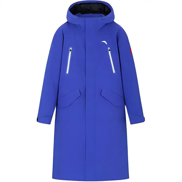 ANTA Down Jackets Unisex Blue Hooded Moderate