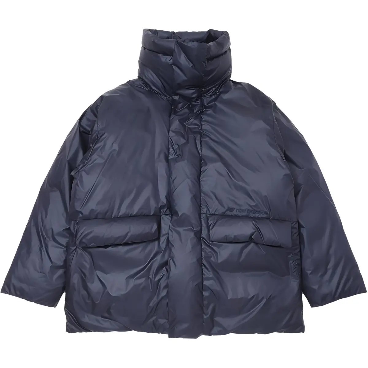 New Balance Met24 Short Down Jacket Men's Marine Blue