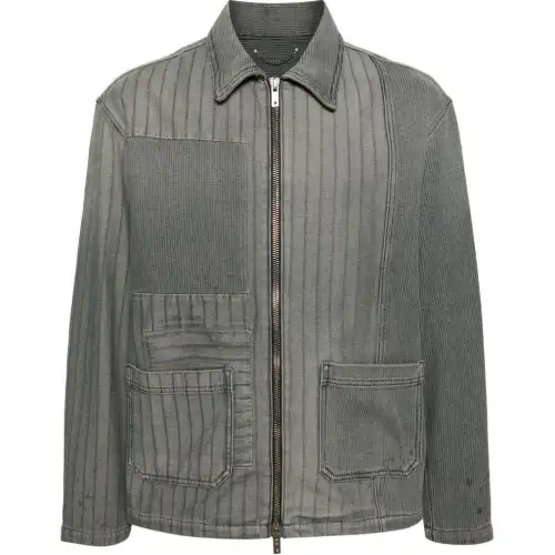Golden Goose Distressed Patchwork Denim Jacket