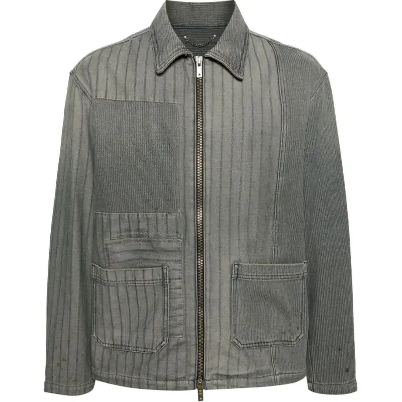 Golden Goose Distressed Patchwork Denim Jacket