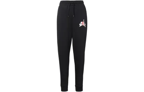 Jordan Knitted Sweatpants Men's Black Thickened Cuffed Pants