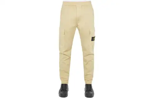 STONE ISLAND Cargo Pants Men's Yellow Moderate