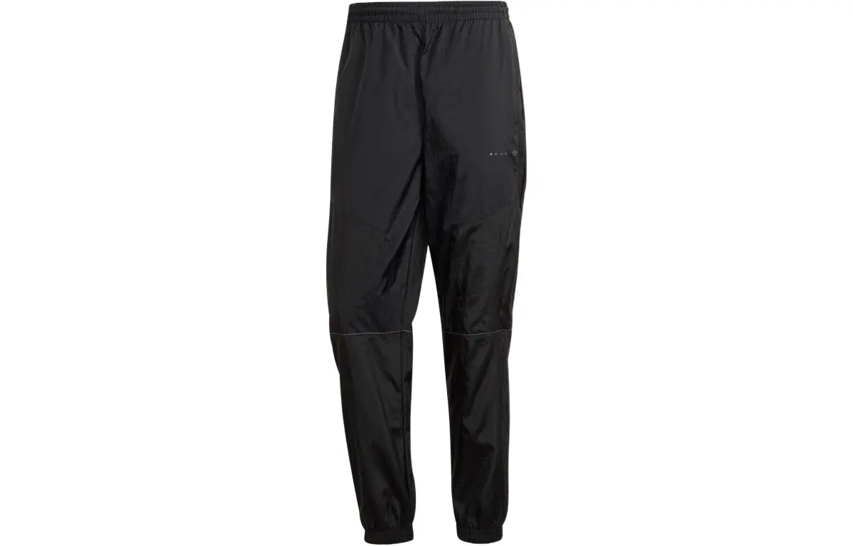 Adidas Knitted Sweatpants Men's Black Moderate Cuffed Pants