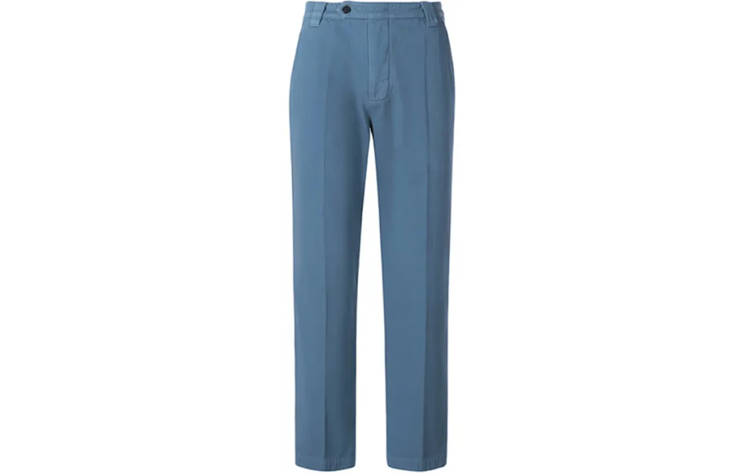 KENZO Letter Logo Casual Pants Men's Dark Blue Moderate Straight Fit Pants