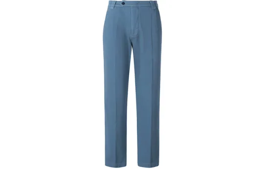 KENZO Letter Logo Casual Pants Men's Dark Blue Moderate Straight Fit Pants