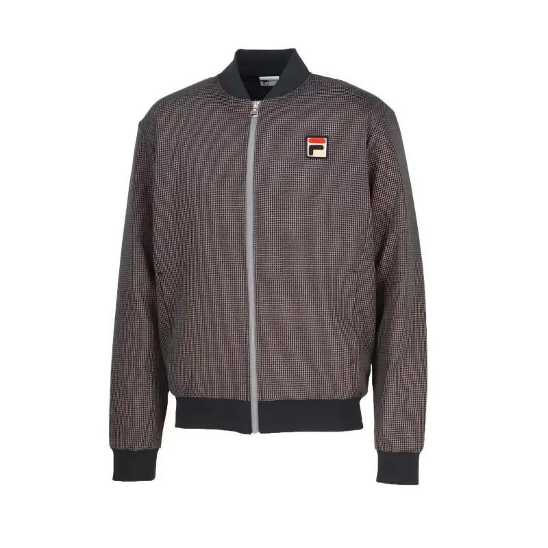 FILA Jackets Men's Black Stand Collar Moderate Other