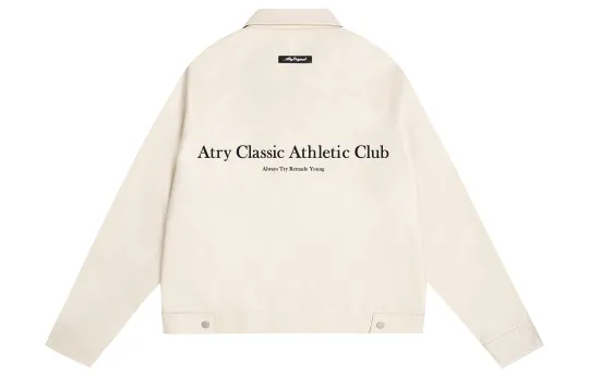Atry Alphabet Slogan Series Leather Jacket Unisex