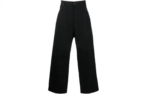 Balenciaga Jeans Men's Black Moderate Wide Leg Pants